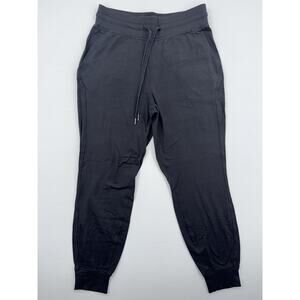 lululemon jogger pants womens sz 8 drawstring waist black